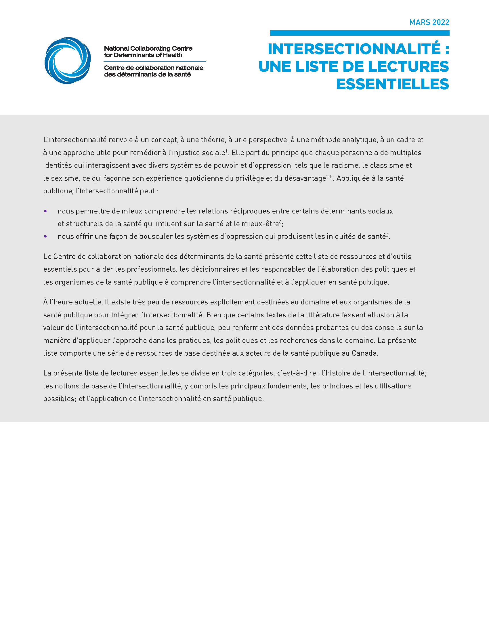 Intersectionnalité : Une liste de lectures essentielles &nbsp;