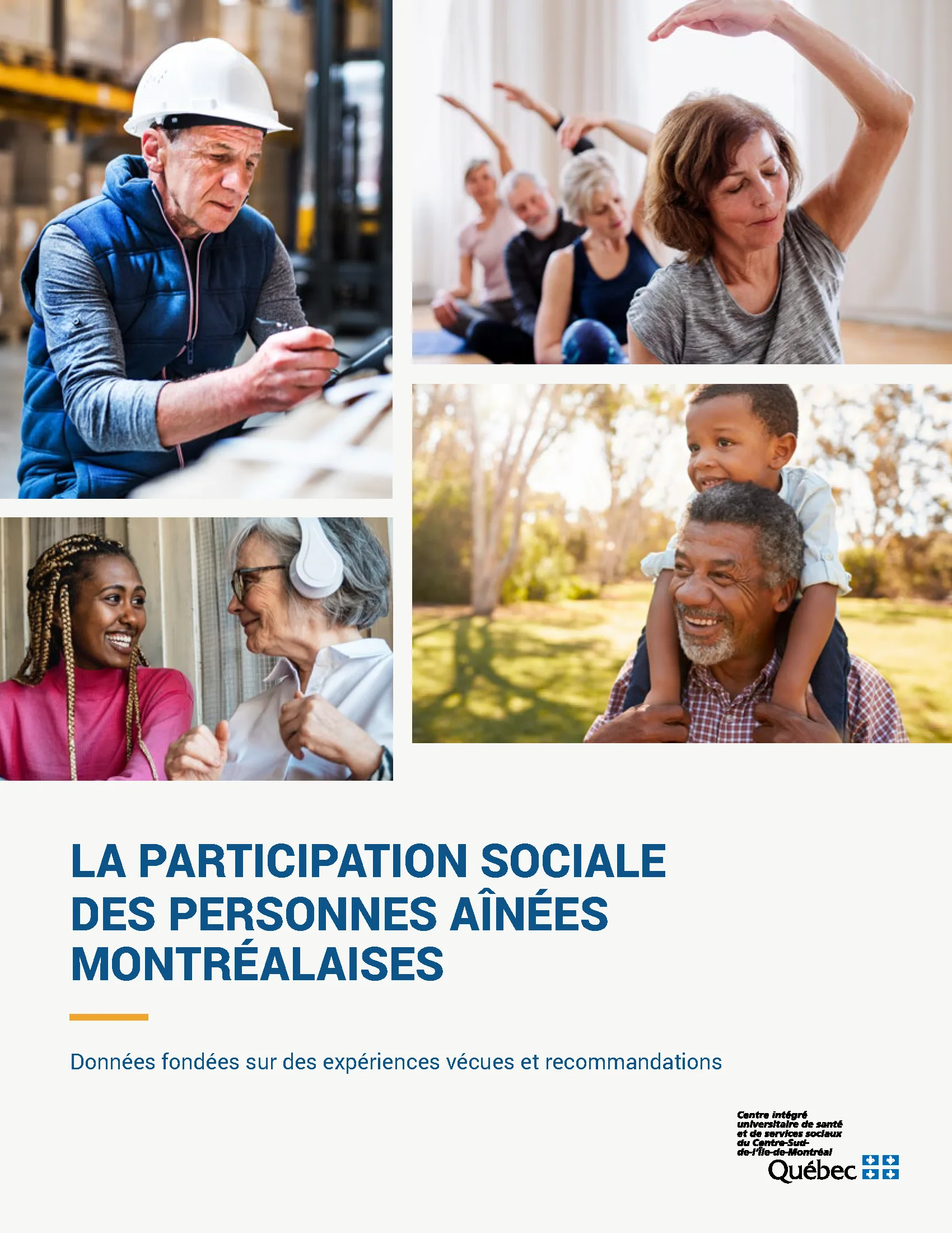 La participation sociale des personnes aînées montréalaises : Données fondées sur des expériences vécues et recommandations