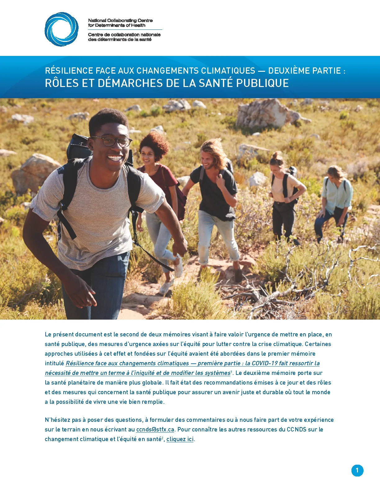 Résilience face aux changements climatiques – deuxième partie : rôles et démarches de la santé publique