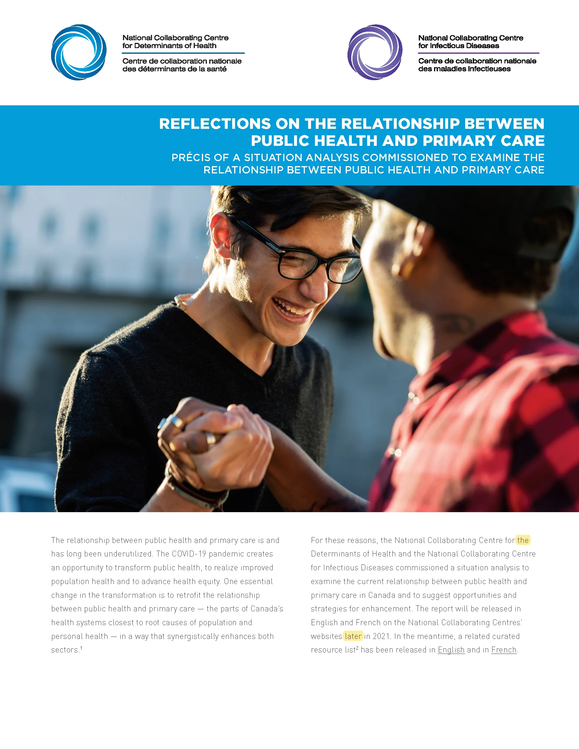 Reflections on the relationship between public health and primary care